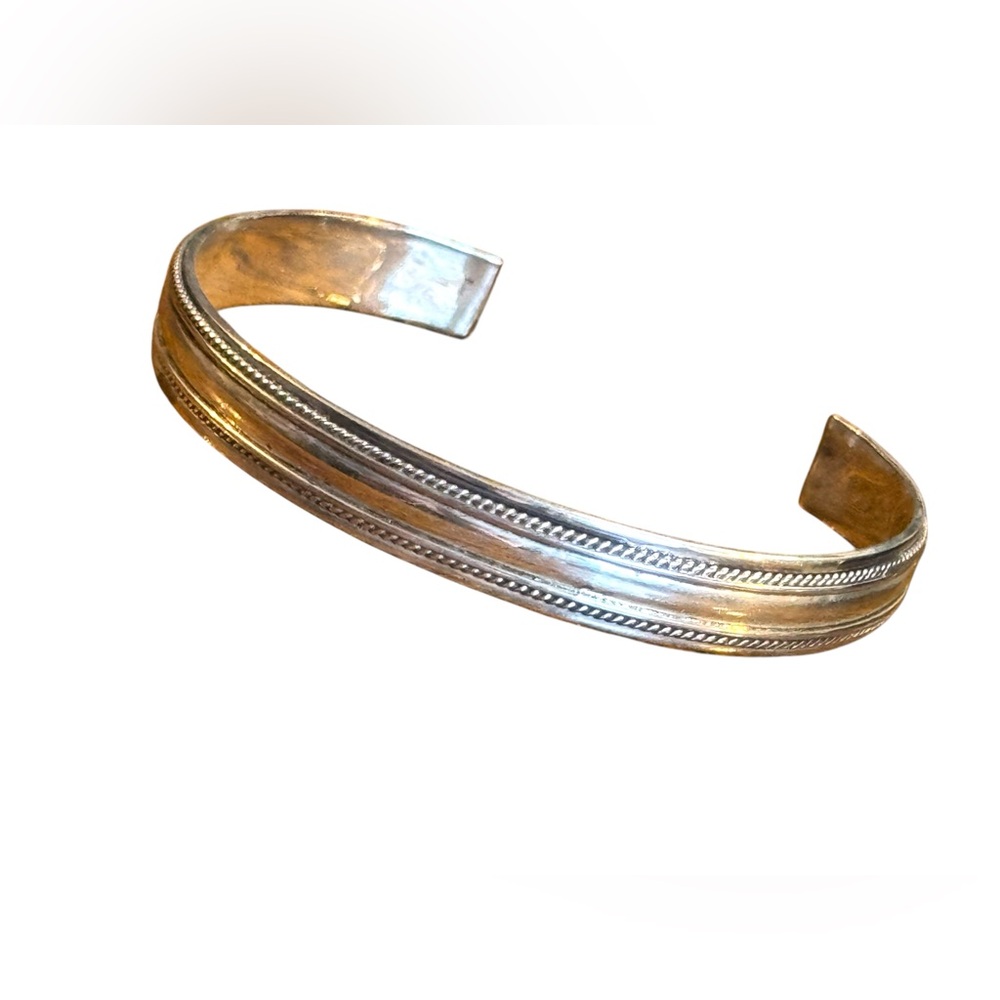 Vintage sterling silver 925 handmade  Cuff Bracelet